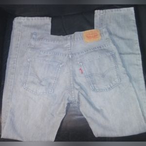 Vintage "LEVI'S" 511 Gray Denim Straight Leg Mid-rise Jeans